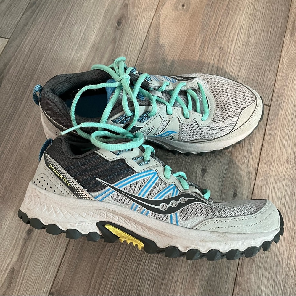 Saucony Excursion TR 14 Gray and Blue Women's Sneakers